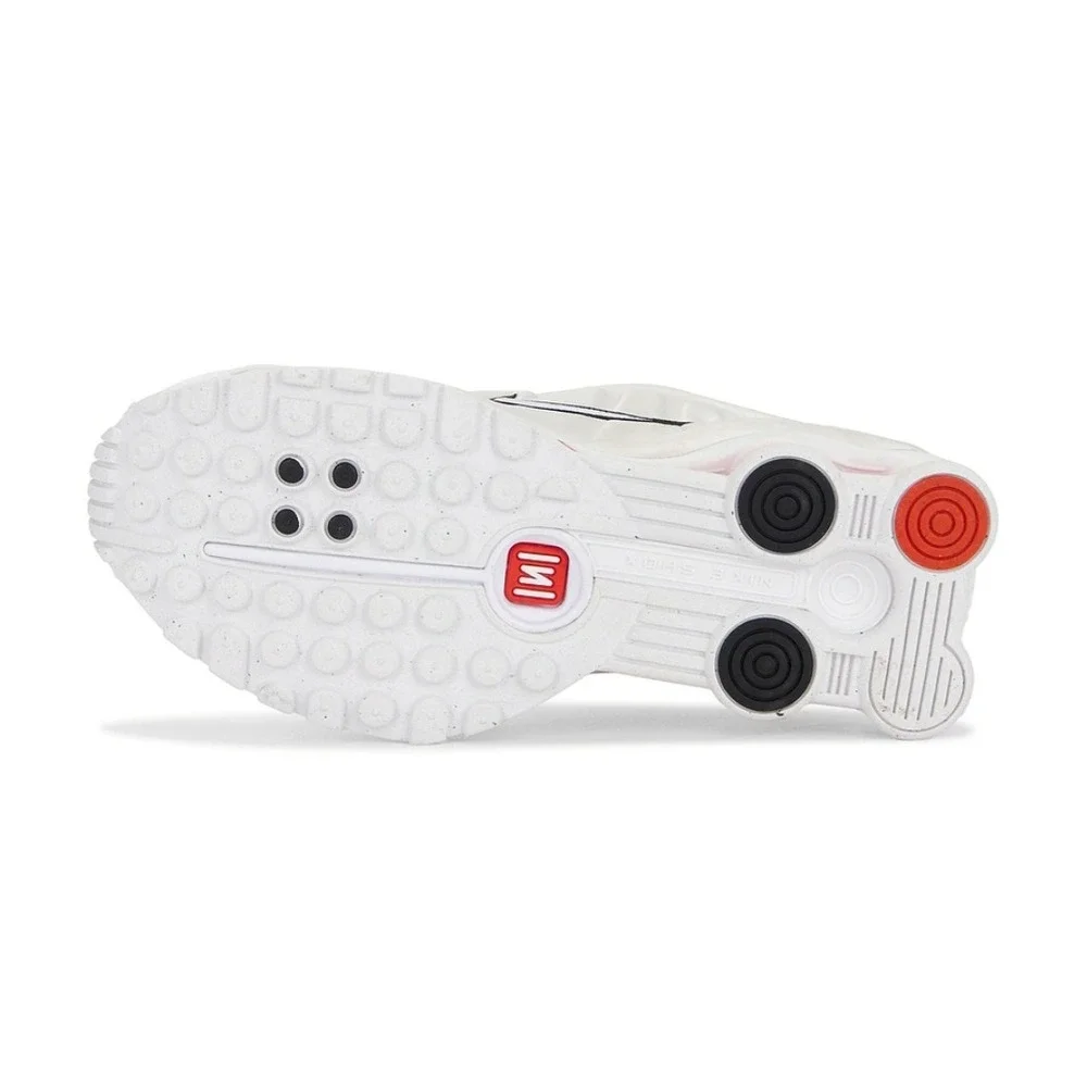 Nike Shox R4 White Phantom Bright Crimson AR3565-103 Women Size 6.5 UK 4 EU 37.5